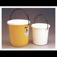 Bucket, LDPE, airtight, with lid, 7.6 L, 12 pc/PAK