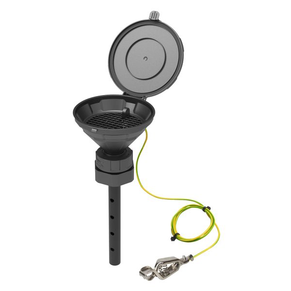 SCAT Deckeltrichter ''MARCO'', V2.0, S65, HDPE elektr. ableitfähig, Lanze, Sieb, Trichter 140 mm