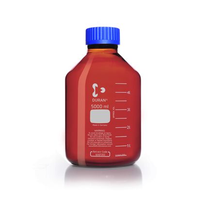 Duran Group Weithalsflasche, Braunglas, GLS 80, 5000 ml, komplett