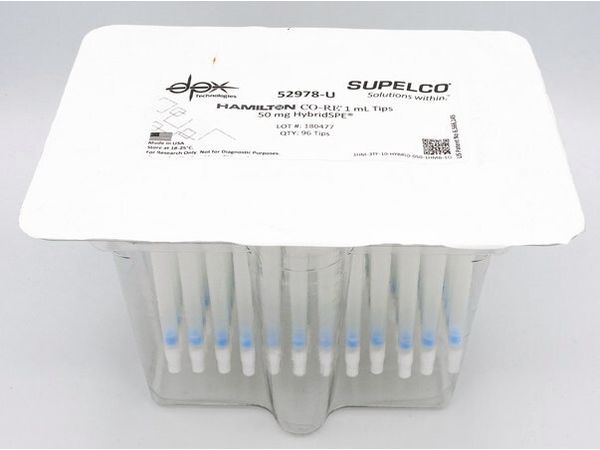 Supelco SPE-Kartusche HybridSPE DPX Hamilton Co-Re Tip, 50 mg, 1 ml, 96 St/Pkg