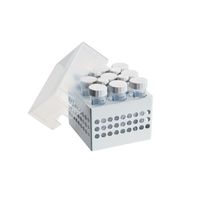 Product Image of Storage Box 3 x 3, for 9 tubes, height 127 mm, 5 inch, polypropylene, 2 pc/PAK