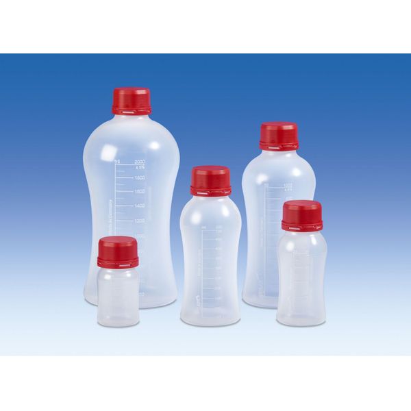 Vitlab VITgrip Laborflasche, PP, mit Orginalitätsverschluss, PP, GL45, 1000 ml, 6 St/Pkg