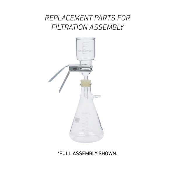 DWK Wheaton 300 ml Trichter für 47 mm Filter, klar, Boro