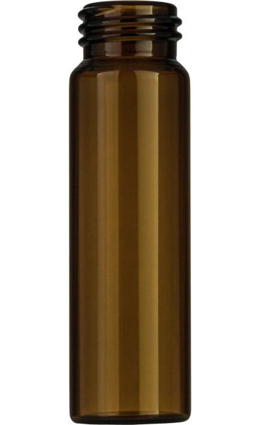 Macherey-Nagel 40 mL Gewindeflasche N 24 AD: 27,5 mm, Außenhöhe: 95 mm braun, flacher Boden Packung à 100 St.