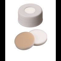 Product Image of Schraubkappe, ND24 PP, 3,2 mm, EPA-Qualität, weiß, Si natur/PTFE beige, 10x100/PAK