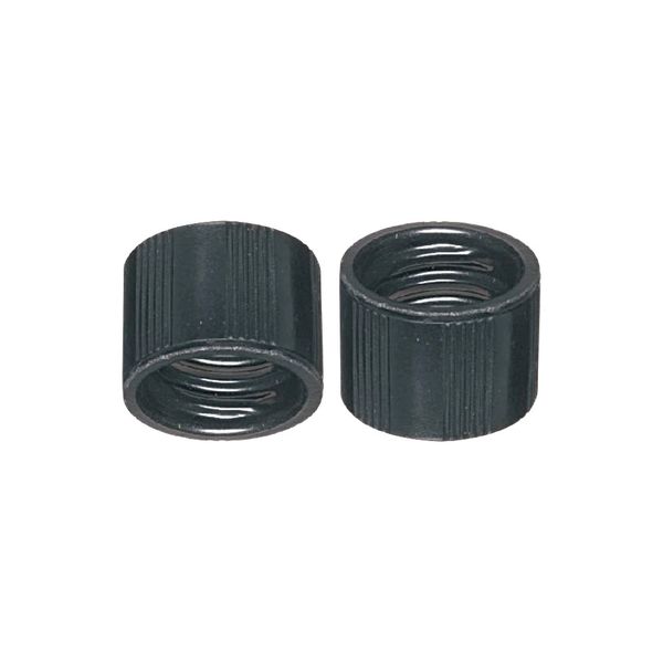 DWK Wheaton Screw cap, PP, black, closed, 10-425, 1000 pc/PAK