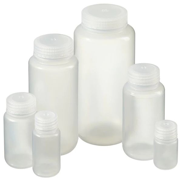 Nalgene Thermo Scientific Wide Mouth Bottle, PPCO, 30 ml, with Screw Cap 28 mm, 1000 pc/PAK