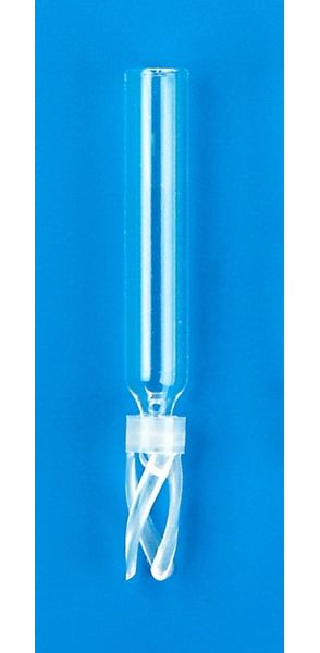 JG Finneran 100 μl Glass Conical Limited Volume Insert, 5x30 mm Precision-Formed Mandrel Interior, with Bottom Spring, 100 pc/PAK