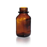 Product Image of Weithalsflasche, Braunglas, 250 ml, vierkant, ohne Ausgießr. u. Kappe, 10 St/Pkg