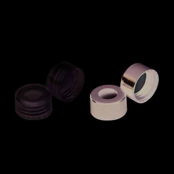 DWK Wheaton ABC screw cap, PP, natural, with insert 0.005 PTFE/0.035 silicone/0.005 PTFE, 9 mm, 1000 pc/PAK
