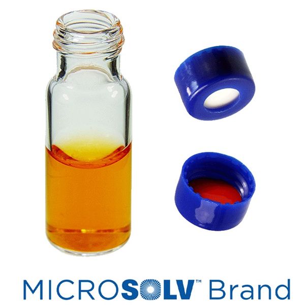 Microsolv EPP Vial, clear, 2 ml, Screw Cap blue with fitted Sil/PTFE Septa, 100 pc/PAK