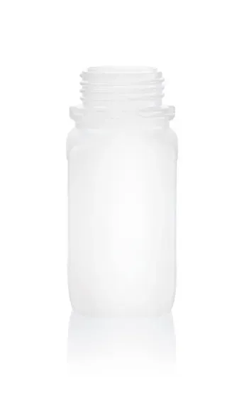 Brand GmbH & Co. KG Vierkantflasche, 1000 ml, PE-HD, Weithals GL 54, weiß, ohne Orginalitätsverschluss 130324, 100 St/Pkg