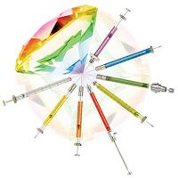 Product Image of AS-Syringe, 2.5MF-RSH-EGT-HS-6.5/0.63H, Diamond Headspace, 2,5 ml, needle: fixed, 23 G, L: 56 mm, tip: side hole, gas tight, GT-plunger