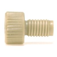 Product Image of Tubing Connector Fittings, Low Pressure, Two Pieces, 1/8th, PEEK, Natural, Large Head, Short Length and 10-32 Screw Threads, ARE-Applied Research brand, 10 pc/PAK
