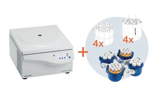 Eppendorf Zentrifuge 5810 G, 230V/50-60Hz, mit Rotor S-4-104 inkl. Adapter für 15/50 ml konische Gefäße