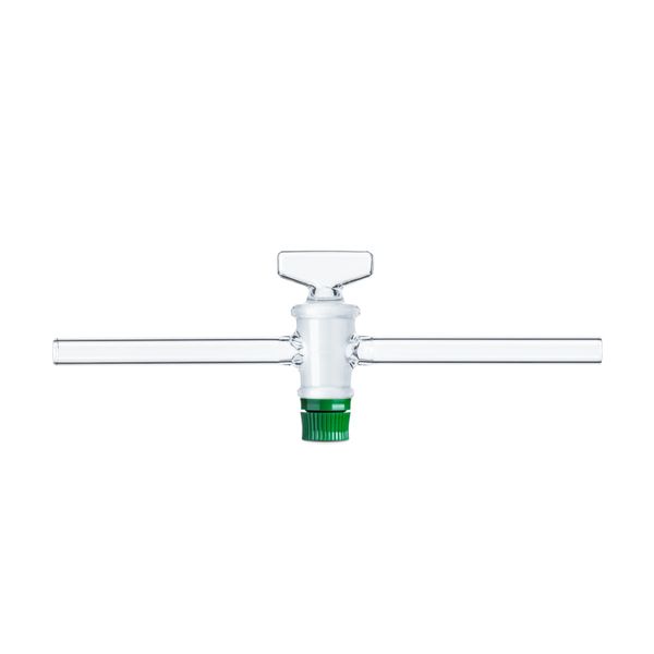 Duran Group DURAN Single way stopcocks, complete with DURAN key with groove, bore 6 mm, NS 21.5, 5 pc/PAK