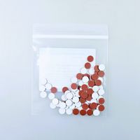 Septa for screw top caps, certified, PTFE/red silicone, 9mm,  100 pc/PAK