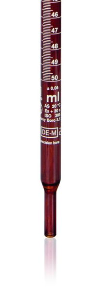 Brand GmbH & Co. KG Ersatzbürettenrohr für Kompakt-Titrierapparat, 10ml, BLAUBRAND, Boro 3.3, braun