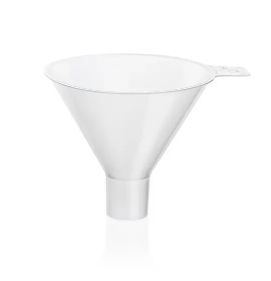 Brand GmbH & Co. KG Pulvertrichter, kurzer, weiter Stiel, PP, AD 120 mm, Stiel-AD 30 mm, Stiel-Länge 25 mm, 10 St/Pkg