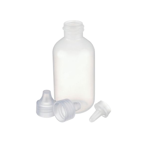 DWK Wheaton Tropfflasche, 60ml, natur, LDPE, inkl. Strahlspitze und PP-Schraubkappe 20-410, 39 x 101 mm, 144 St/Pkg