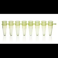 PCR-Strips, PP, 0,2 ml, 8er, gelb, ohne Deckel, 125 St/Pkg