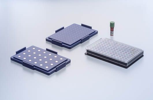 Greiner Bio-One 96 Well Bioprinting Kit: NanoShuttle -PL, Spheroid Drive, Holding Drive, 96 Well Mikroplatten schwarz