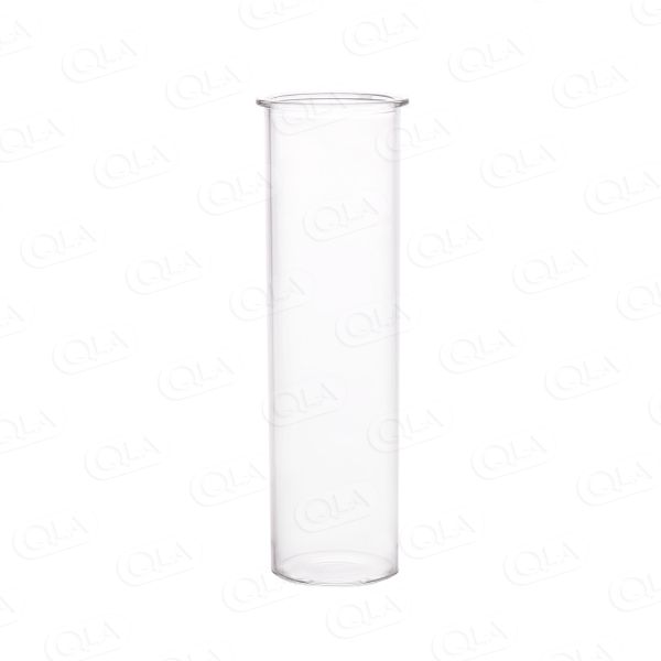 QLA 300mL Clear Non-Graduated Outer Glass with Flat Bottom for Agilent/VanKel APP 3 Biodissolution