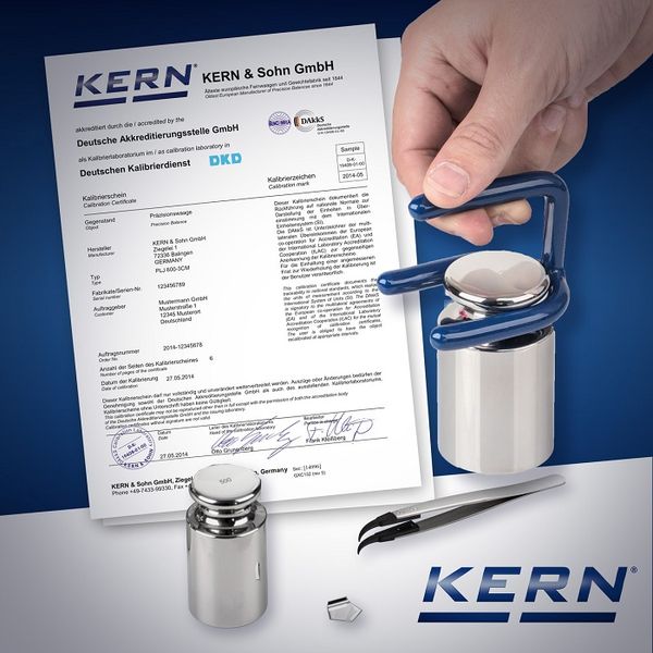 Kern Official calibration, EU-Verification analytical Balances