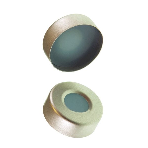 Microsolv Headspace Crimp Cap silver, 20 mm, with, Sil/White PTFE, 100 pc/PAK