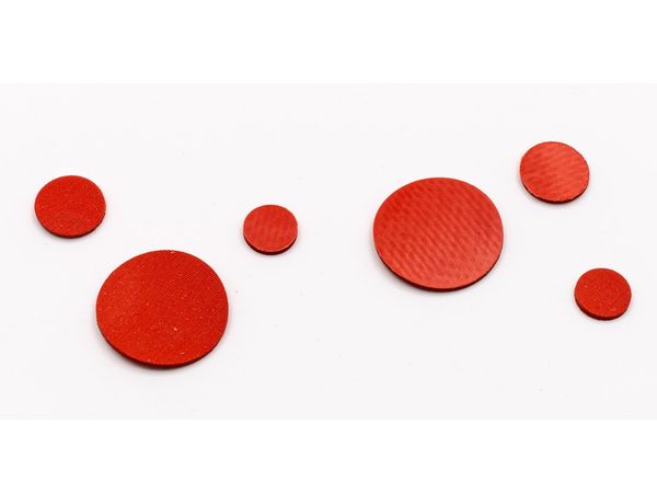 Altmann Analytik 8,2 mm Septum, Naturkautschuk rotorange/TEF transparent, 55 shore A, 1,3 mm, 1000 St/Pkg