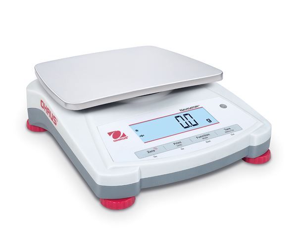 Ohaus Portable Balance Navigator, NV1201-EU, Readability (Certified) 0.1g, Maximum Capacity 1200g, Pan Size 190x144mm