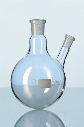 Duran Group Round bottom flask, two necks, glass, SJ 29/32, SJ 14/23, 2000 ml
