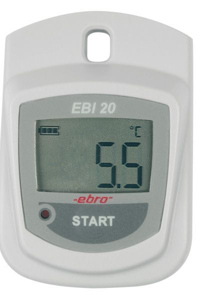 Ebro Electronic EBI 20-T1 Datenlogger für Temperatur mit 2 Punkt Werkskalibrierzertifikat