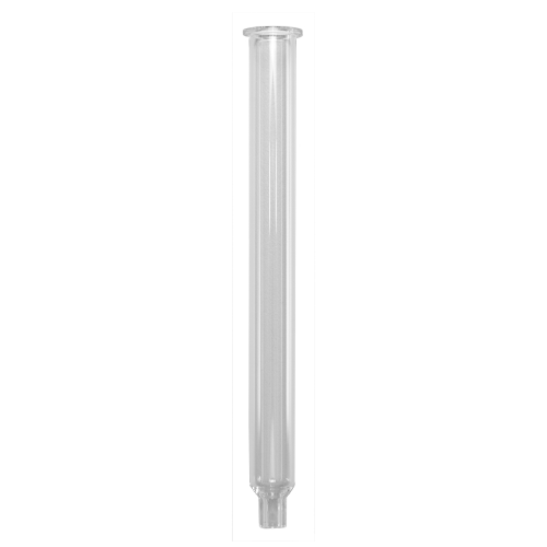 LCTech Empty SPE column, glass, 26 ml, 180 mm length, 17 mm wide column outlet, ideal for manual handling for the MOSH/MOAH method, 110 pc/PAK