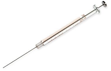 Hamilton 50 μl, Modell 705 N Spritze, 22s Gauge, 51 mm, point style 3, max. Druck 2000 psig (137.9 bar), max. Temperatur 50°C/122°F, mit 