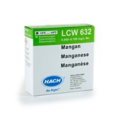 Hach Lange Mangan Pipettiertest 0,005 - 0,7 mg/L Mn, 50 St/Pkg, Lagern bei 4 - 8 °C , lichtgeschützt, 12 Monate haltbar ab Produktion