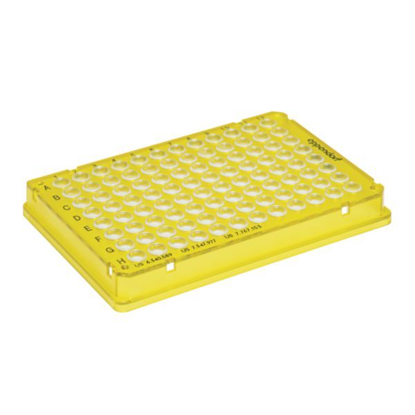 Eppendorf PCR plate 96, skirted, yellow 25 pcs.