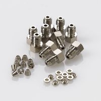 1/16 SS fitting, front and back ferrules, 10 pc/PAK, L:9,5mm, for model: Swagelok® Style Compression Fitting Kit, for Agilent
