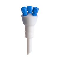 Product Image of 3-in-1 distributor for tube connector, vertical, PTFE/PFA, 3x 2.3/3.2 mm OD