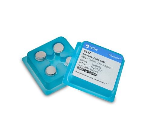 Whatman Membranfilter, rund, WCA, CA, 47 mm, 0,20 μm, glatt, weiß, 100 St/Pkg
