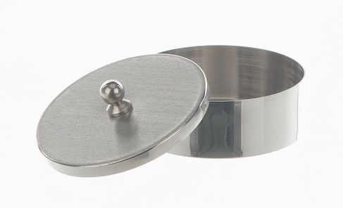 Bochem Abdampfschale mit Deckel, flacher Boden, rund, D.xH.90x16mm Reinnickel