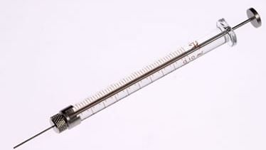 Hamilton 100 μl, Modell 1710 RN-S Valco VISF-1 Spritze, 22s Gauge, 19 mm, point style 3, max. Druck 1000 psig (68.9 bar), max. Temperatur 50°C/122°F, 