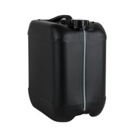 Product Image of Kanister, 10 Liter, S50, mit Sichtstreifen, HDPE, schwarz elektrisch ableitfähig, UN-X Zulassung, BxHxT 190 x 315 x 230 mm