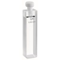 Product Image of Macro Cell, Type 110-QX, Extended Range Quartz Glass, WL 200-3500 nm, Pathlength 5 mm, PTFE Stopper, 1,750 µl