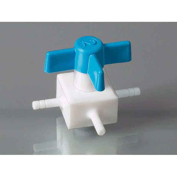 Bürkle PTFE - Ventil, Dreiwege, Ø 4,5 mm, NW 2 mm, autoklavierbar