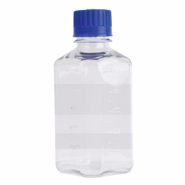 DWK Wheaton Medienflasche, viereckig, Verschluss mit Originalitätssicherung, PETG, 2000ml, 6 St/Pkg