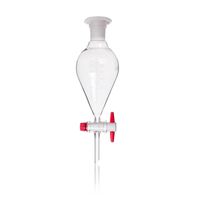 Product Image of Separating funnel, conical DURAN with PTFE key, graduated, 250 ml