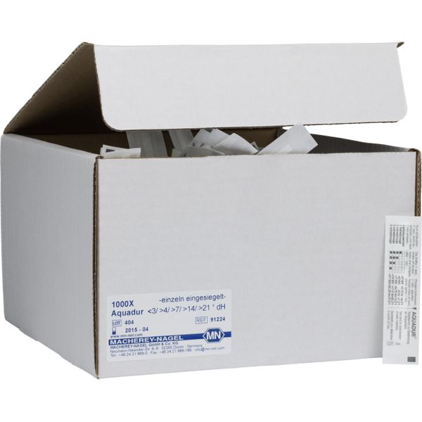Macherey-Nagel Teststick AQUADUR, level°dH 4> 7> 14> 21 (pack of 1000 sticks)