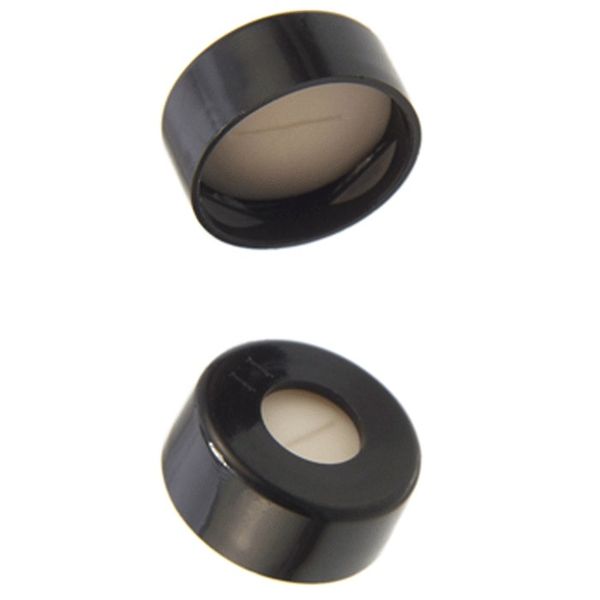 Microsolv Snap Cap black, 11 mm, with white Sil/natural PTFE Preslit Fitted Septa, 1000 pc/PAK