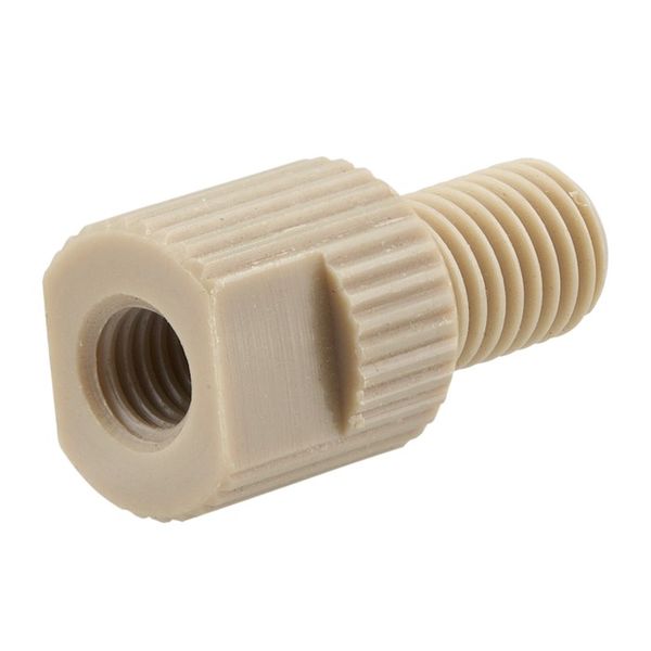 Microsolv Adapter, Medium/Low Pressure HPLC, PEEK, 10-32 female to 1/4-28 male, 0.4 mm Bore, 10 pc/PAK